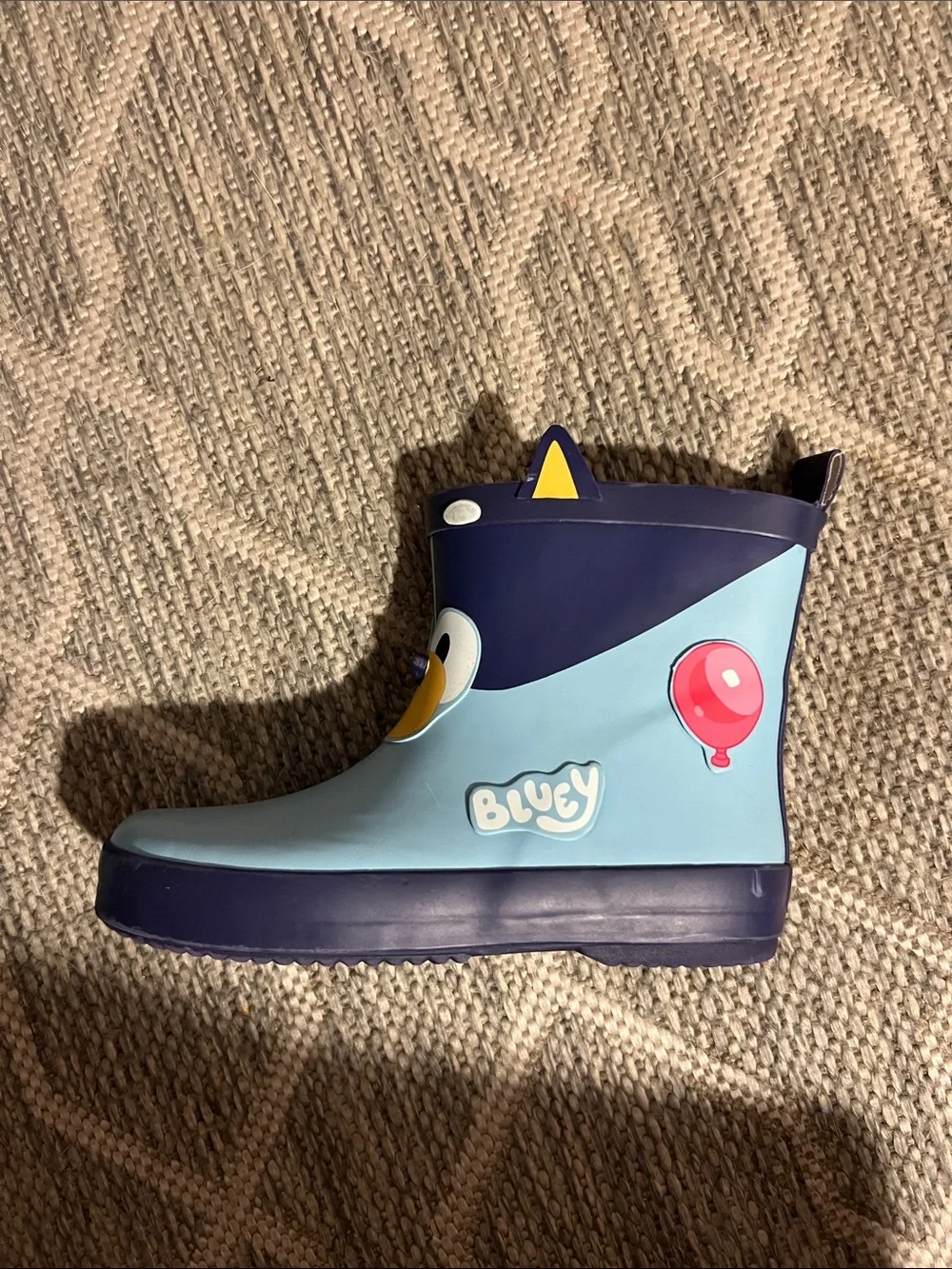 Bogs Kids Blue Character Rain Boots with Yellow Accent